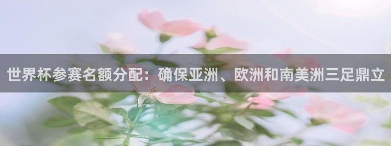 世界杯比赛赛程:世界杯参赛名额分配:确保亚洲、欧洲和南美洲三足鼎立